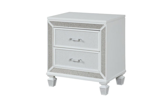 Galaxy Home Crystal Nightstand in White image