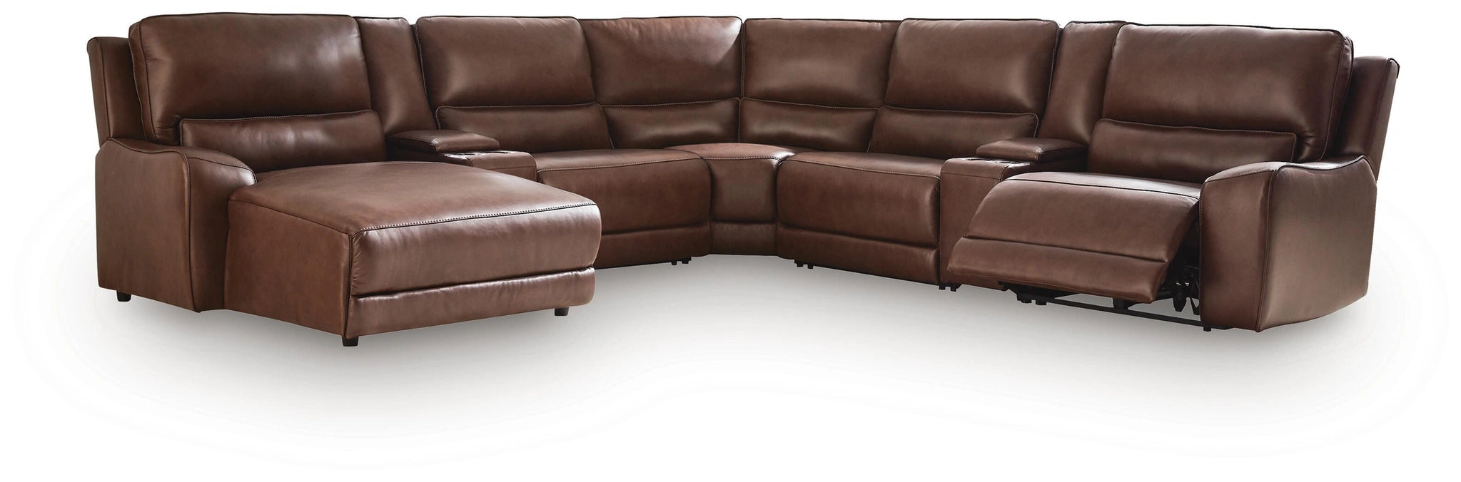 Silverbrooke Reclining Sectional with Chaise and Storage Consoles