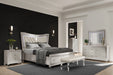 Paris Champagne Bed Group with LED