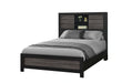 Lisbon Grey/Black Bookcase Bed Group