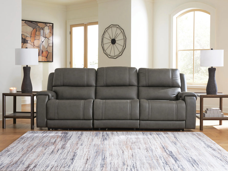 5Z-Harrenhurst Power Sectional Reclining Sofa