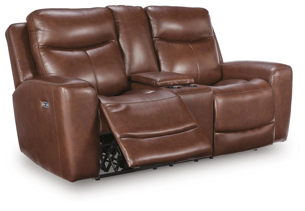 Momentum Moves Power Reclining Loveseat with Console