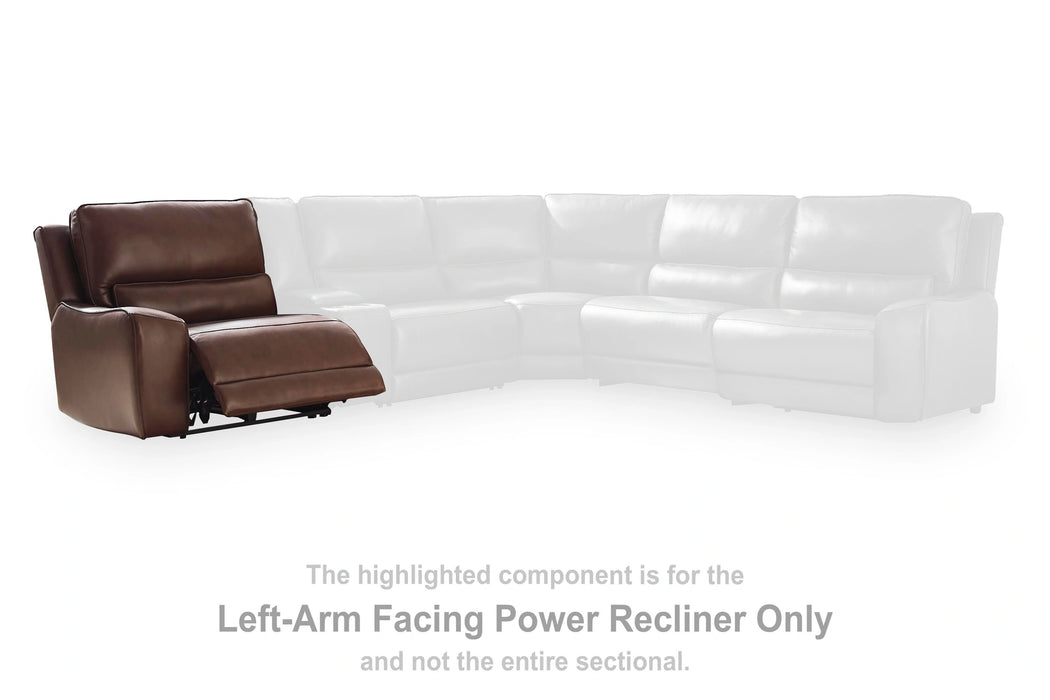 Silverbrooke Reclining Sectional with Chaise and Storage Consoles