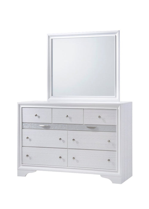 Galaxy Home Matrix Mirror in White