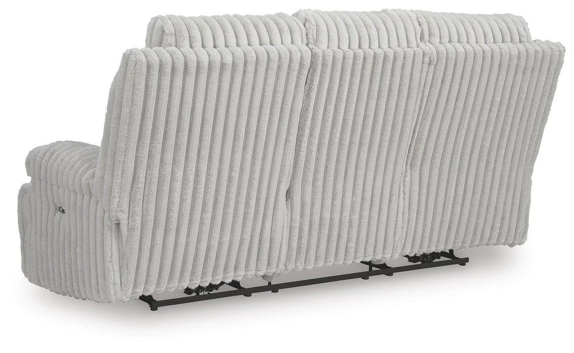 Technique Power Reclining Sofa with Drop Down Table