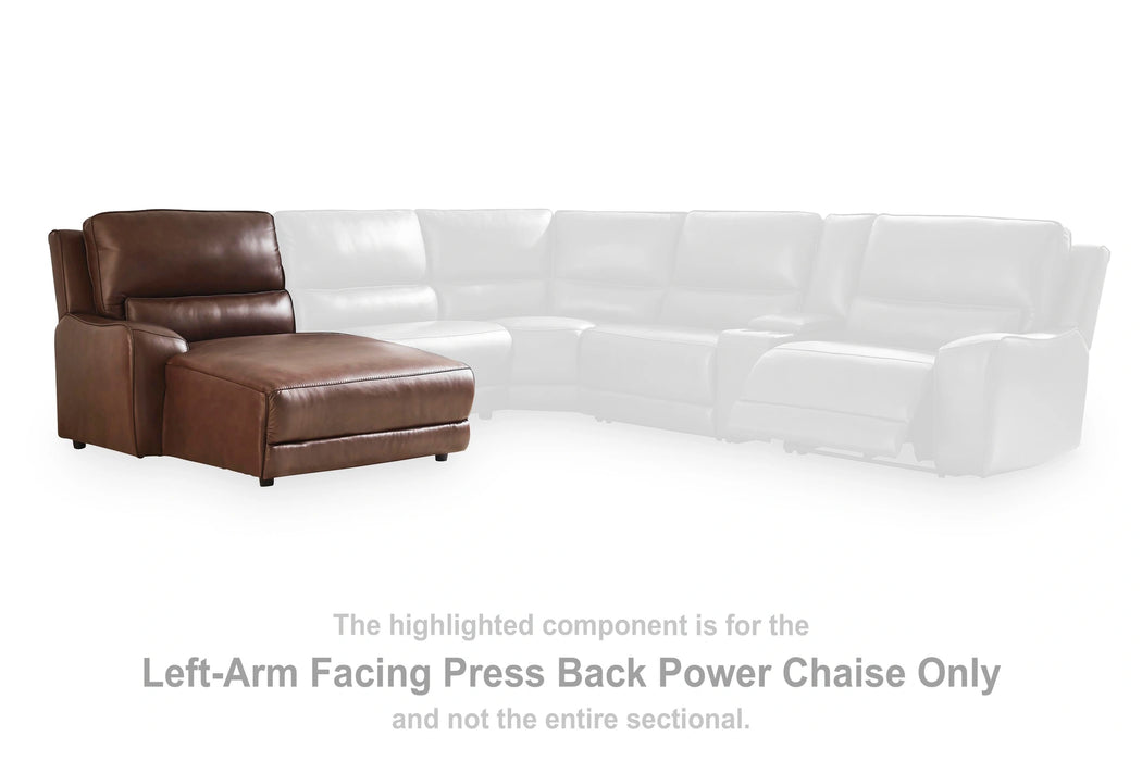 Silverbrooke Reclining Sectional with Double Chaise and Storage Consoles