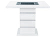 Monaco White Bar Table + Monaco BS-N