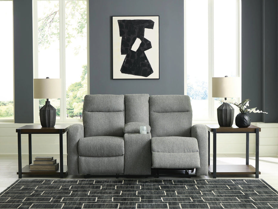 Moreau Place Reclining Loveseat with Console