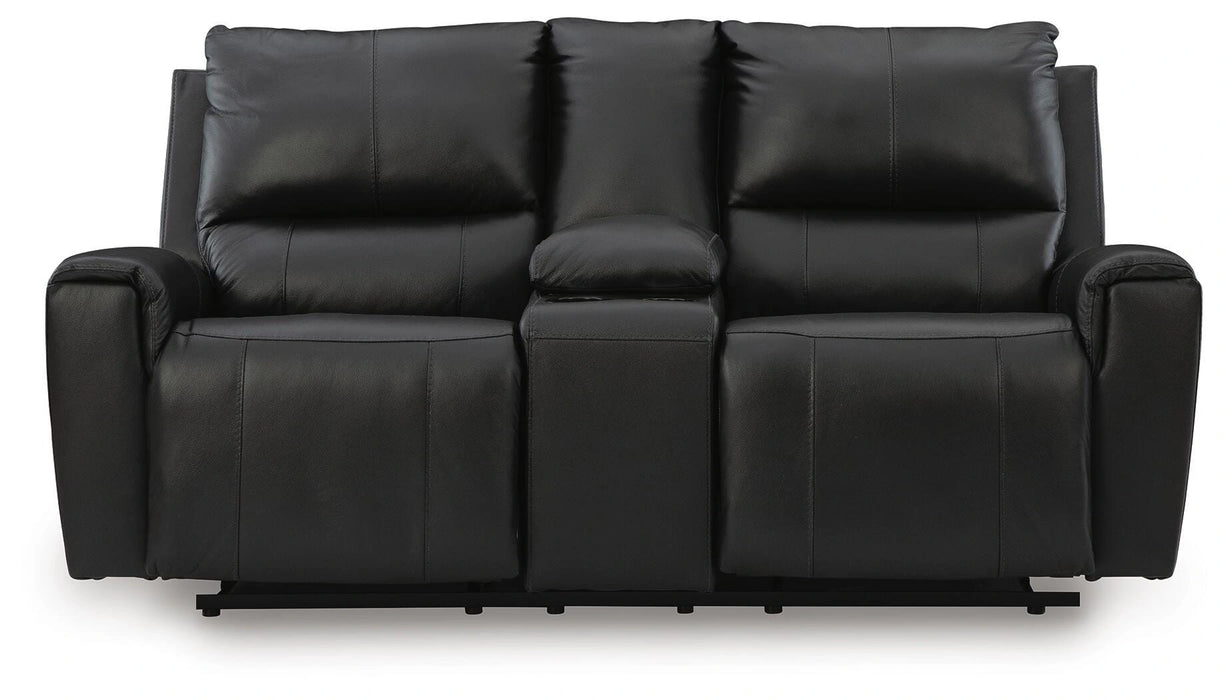 Danemere Reclining Loveseat with Console
