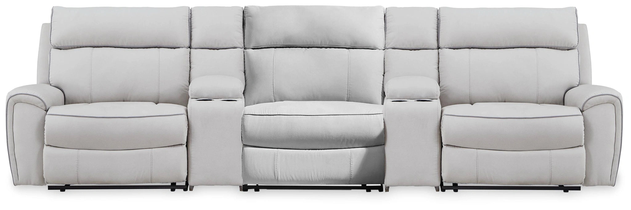 Grafton Pike Reclining Sectional with Storage Consoles