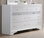 Galaxy Home Matrix 7 Drawer Dresser in White image