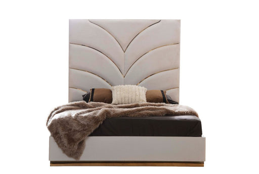 Galaxy Home Laura Gold Queen Bed in White image