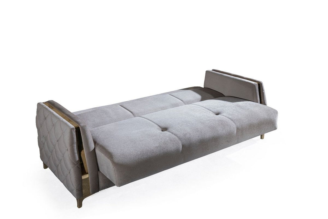 Galaxy Home Lust Sleeper Sofa in Taupe