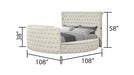 Galaxy Home Maya Queen Bed in Cream image
