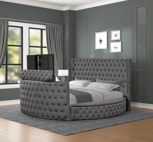 Galaxy Home Maya King Bed in Gray image