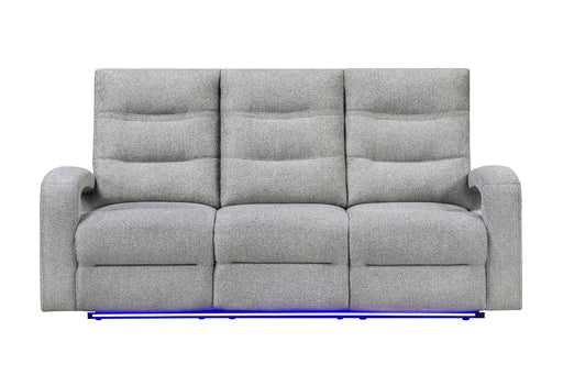 U6611 GREY 15 POWER RECLINING SOFA WITH LED - Smart Rent To Own (PA) - Multi Location