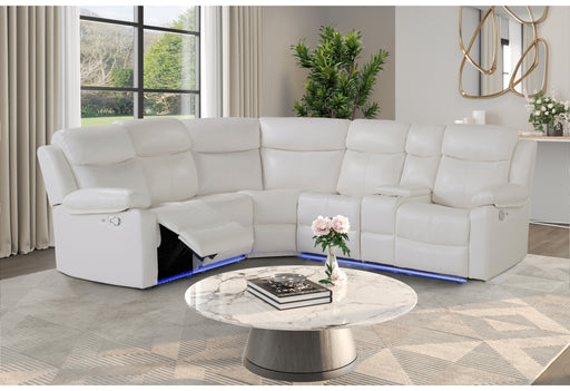 U6026 BLANCHE WHITE RIGHT ARM FACING SECTIONAL - Smart Rent To Own (PA) - Multi Location