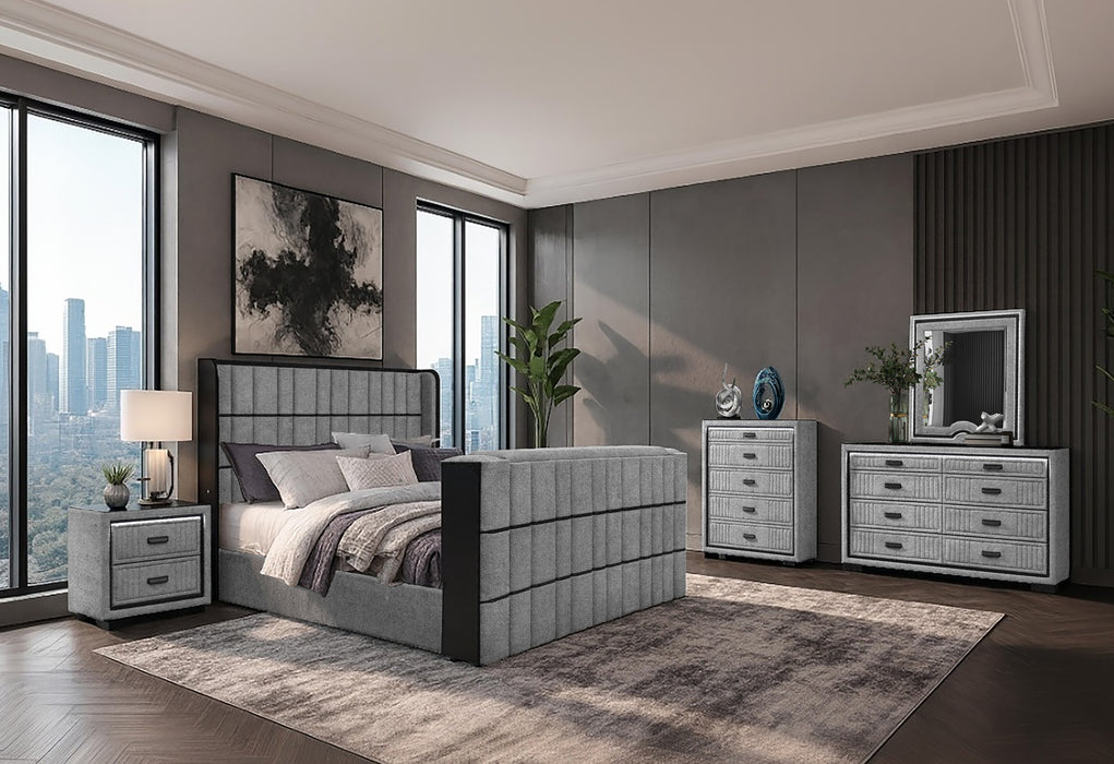 ISABELLA GREY QUEEN BED GROUP