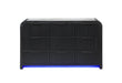 BECKETT WHT/BLK DRESSER W/ LED - Smart Rent To Own (PA) - Multi Location