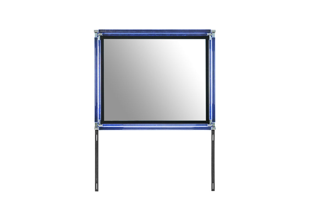 LANDO BLACK MIRROR WITH LED