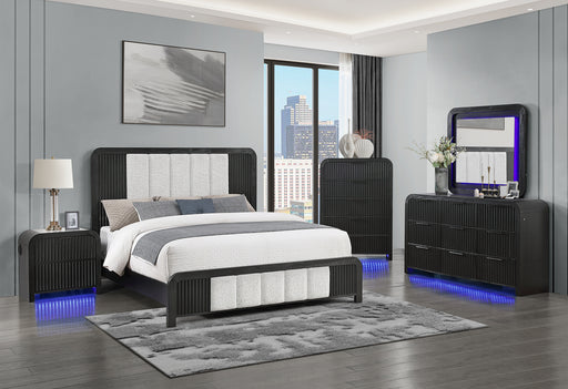 BECKETT WHT/BLK QUEEN BED GROUP - Smart Rent To Own (PA) - Multi Location