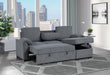 U0808 DARK GREY REVERSIBLE SOFA BED - Smart Rent To Own (PA) - Multi Location