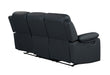 U6026 BLACK PU 72A RECLINING SOFA WITH LED - Smart Rent To Own (PA) - Multi Location