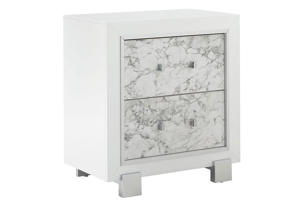 SANTORINI WHITE NIGHTSTAND