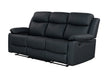 U6026 BLACK PU 72A RECLINING SOFA WITH LED - Smart Rent To Own (PA) - Multi Location