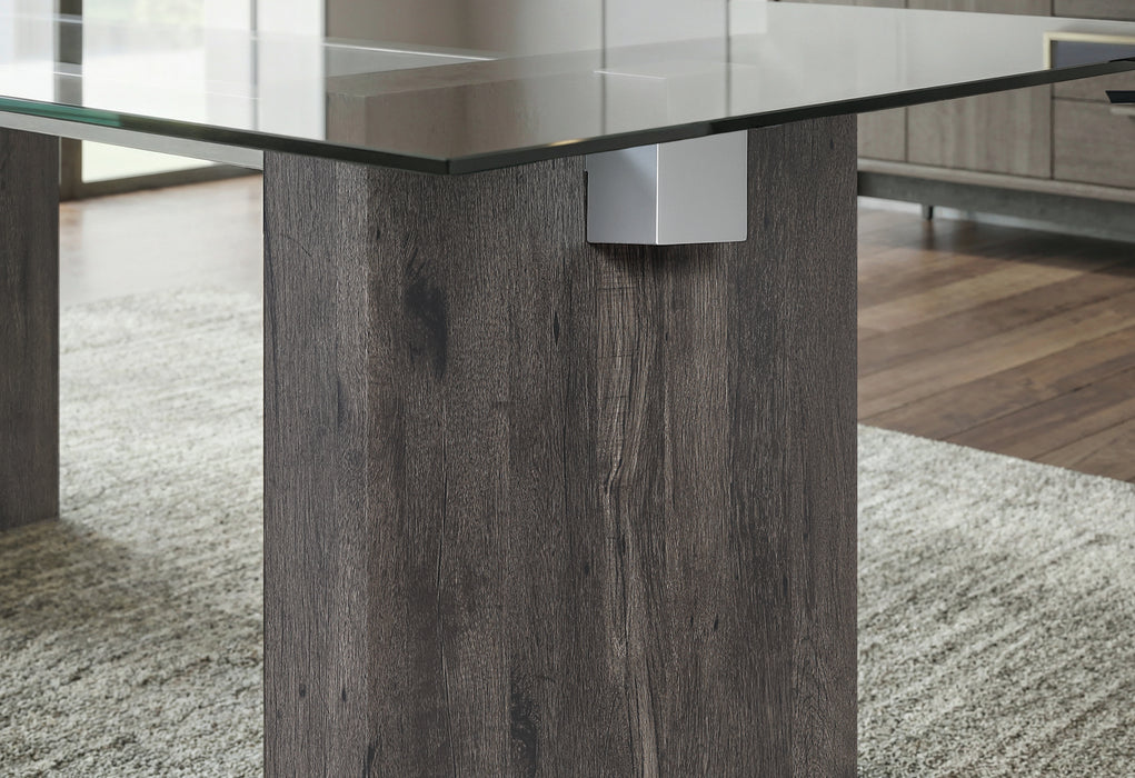D4238 DINING TABLE AND 4 D4239 DINING CHAIRS