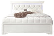 POMPEI METALLIC WHITE QUEEN BED WITH LED - Smart Rent To Own (PA) - Multi Location