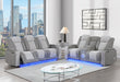 U8000 GREY PWR REC SOFA/PWR CONSOLE REC LOVESEAT W/PHR - Smart Rent To Own (PA) - Multi Location
