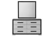 AMELIA GREY/BLACK FULL BED, DRESSER, MIRROR AND NIGHTSTAND - Smart Rent To Own (PA) - Multi Location
