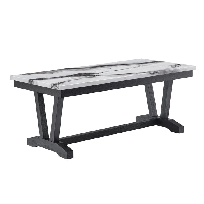 T1319 BLK/WHT COFFEE TABLE - Smart Rent To Own (PA) - Multi Location