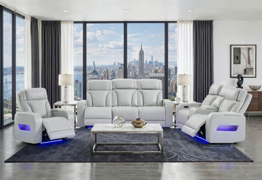 U8611 BLANCHE SILVER P2 PWR REC SOFA/PWR CON REC LOVESEAT/PWR REC - Smart Rent To Own (PA) - Multi Location