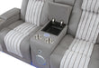U8000 GREY PWR REC SOFA/PWR CONSOLE REC LOVESEAT W/PHR - Smart Rent To Own (PA) - Multi Location