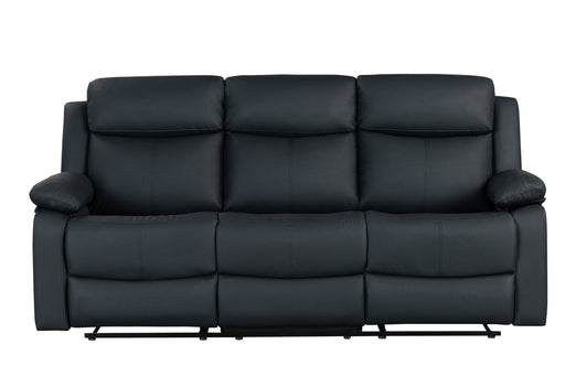 U6026 BLACK PU 72A RECLINING SOFA WITH LED - Smart Rent To Own (PA) - Multi Location