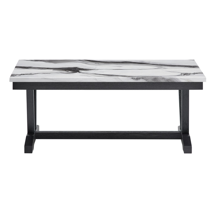 T1319 BLK/WHT COFFEE TABLE - Smart Rent To Own (PA) - Multi Location