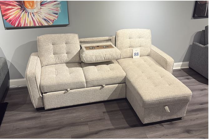 U0707 BROWN REVERSIBLE SOFA BED - Smart Rent To Own (PA) - Multi Location