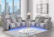 U8000 GREY PWR REC SOFA/PWR CONSOLE REC LOVESEAT W/PHR - Smart Rent To Own (PA) - Multi Location