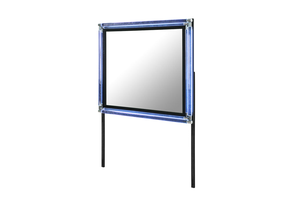 LANDO BLACK MIRROR WITH LED