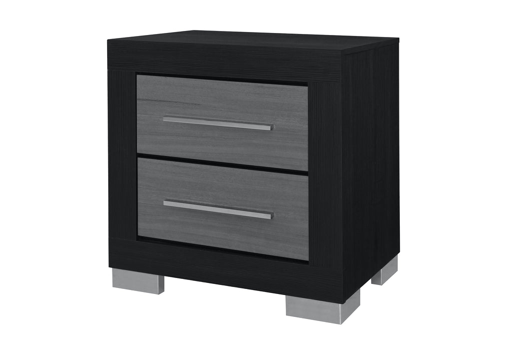 EMMA BLACK/GREY NIGHTSTAND