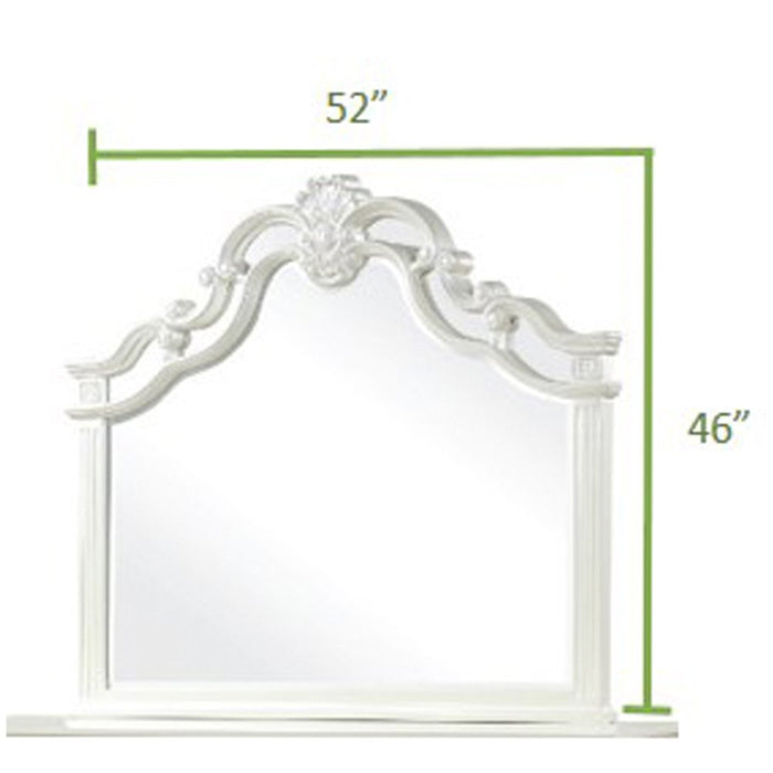 Galaxy Home Milan Mirror in White