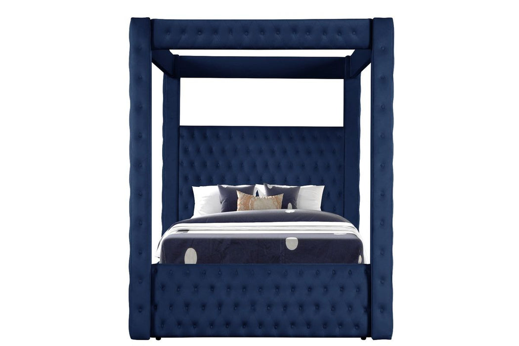 Galaxy Home Monica King Bed in Navy