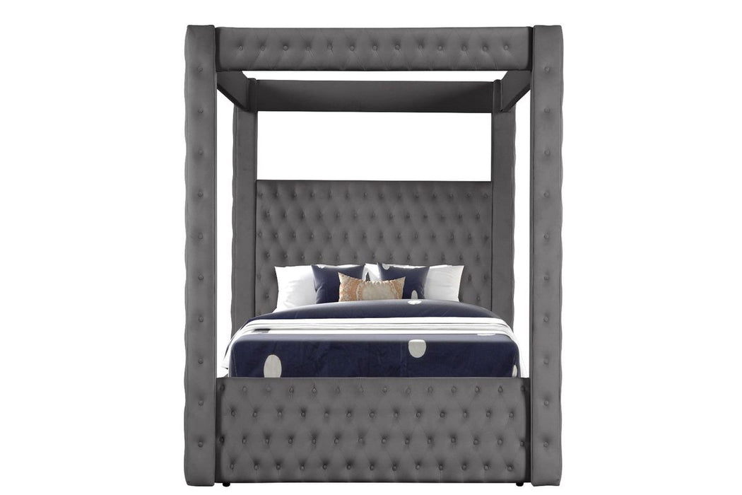 Galaxy Home Monica King Bed in Gray