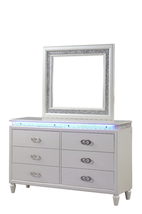 Galaxy Home Passion Dresser in Milky White