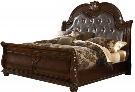 Galaxy Home Roma King Bed in Dark Walnut image