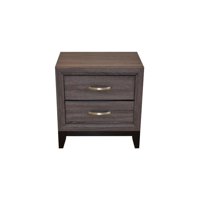Galaxy Home Sierra Nightstand in Gray image