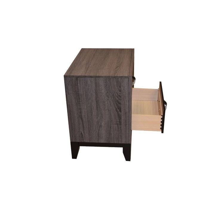 Galaxy Home Sierra Nightstand in Gray