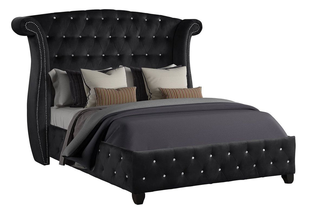 Galaxy Home Sophia Queen Bed in Black
